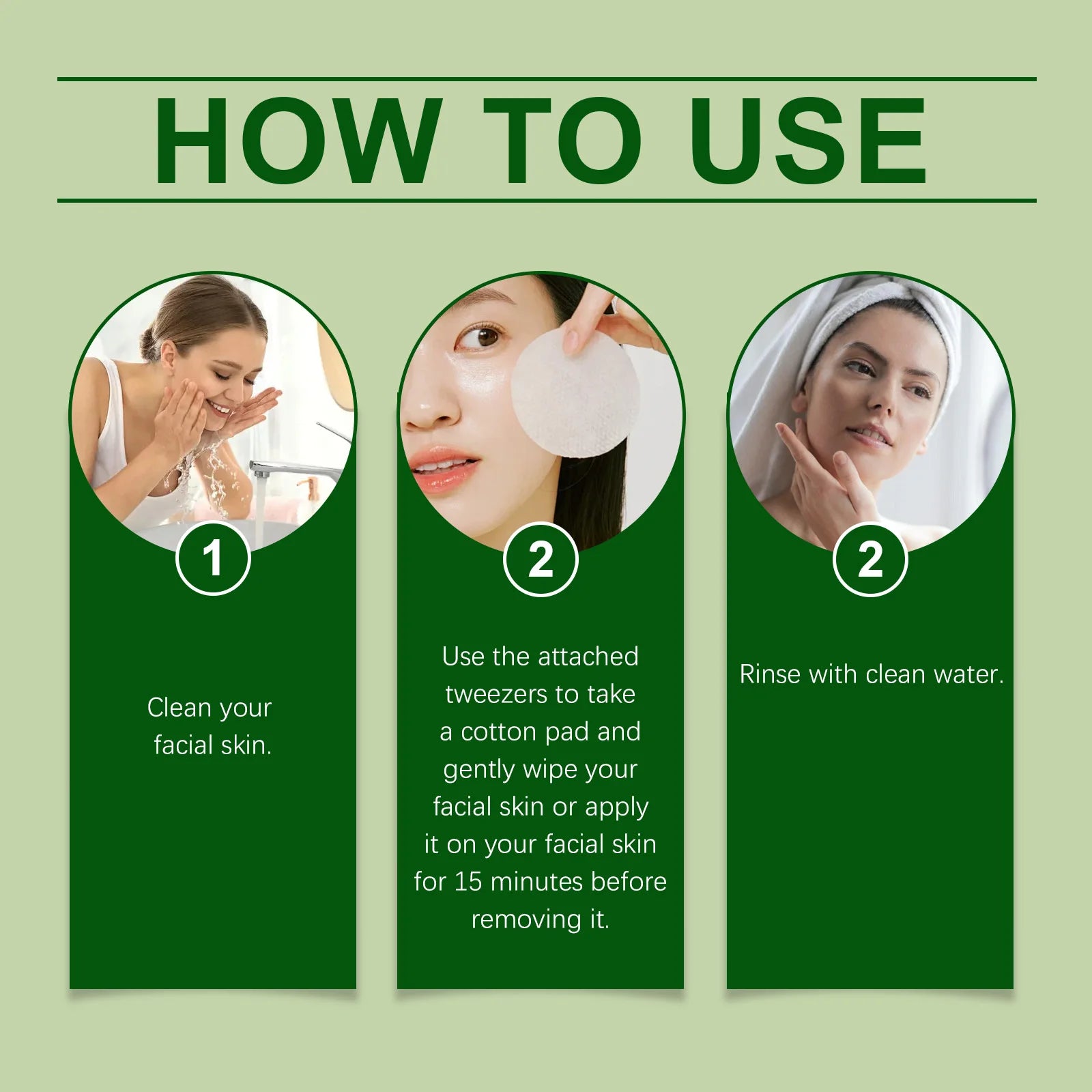 Centella Moisturizing Pads Deep Cleaning Improve Dullness Softening Keratin Brighten Enhance Skin Elasticity Facial Care Pads Peaceful Pleasures Health and Wellness