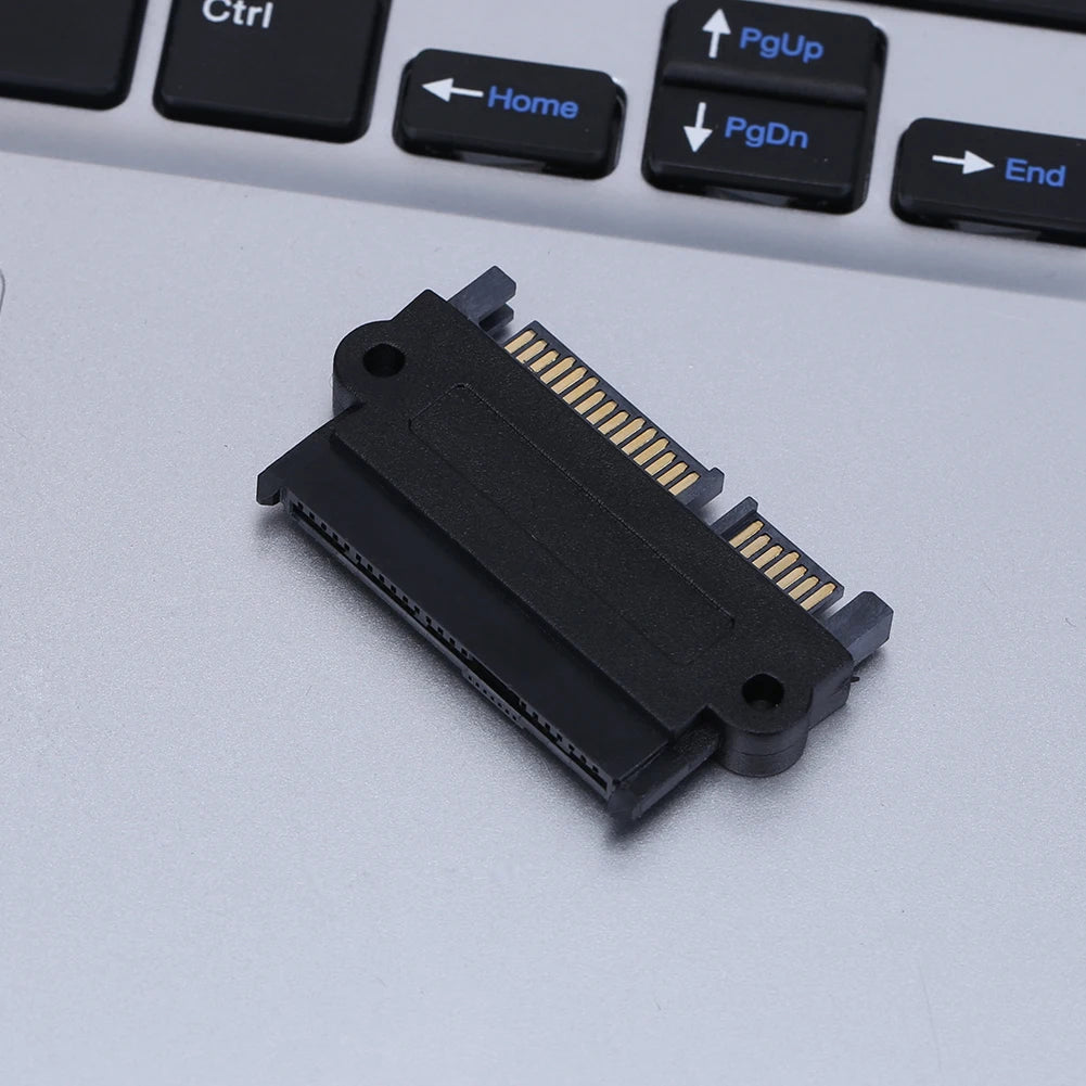 SFF 8482 SAS to SATA 180 Degree Angle Adapter Converter Straight Head SAS Hard Drive to Motherboard SATA Adapter for PC Peaceful Pleasures Health and Wellness
