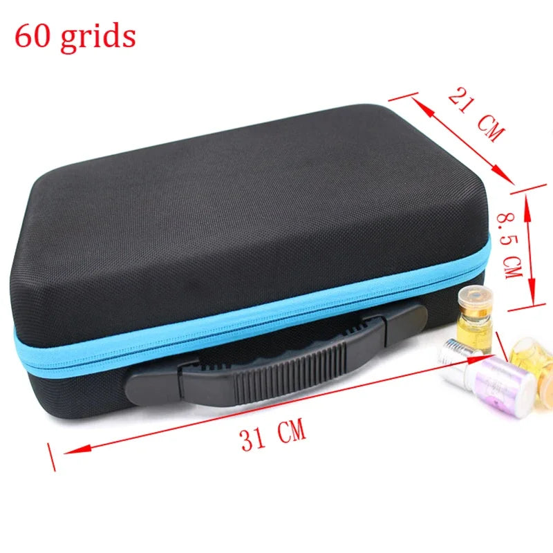 30-Grid Vial Storage Box with Mesh Bag | Fridge Organizer