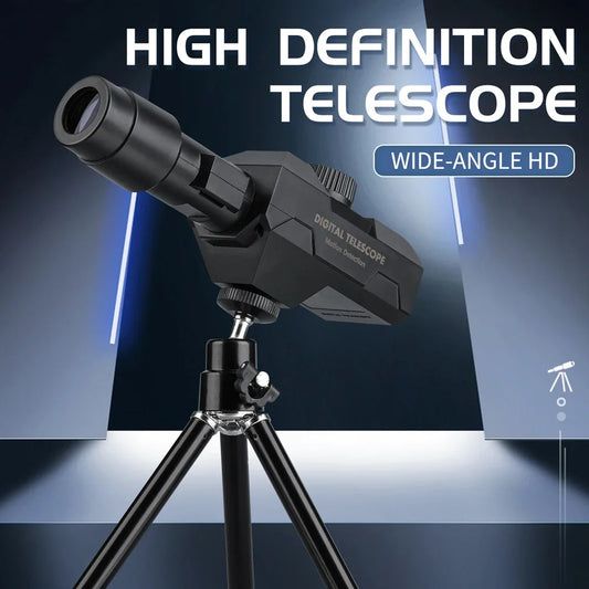 New WiFi Digital Telescope 70X Large Aperture Objective Lens 2MP Photos Video Mobile-detective Crosshairs Positioning Monocular Peaceful Pleasures Health and Wellness