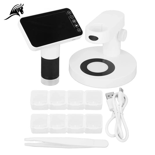Portable Digital Microscope Magnifying Glass for Primary School Students' Scientific Experiments and Educational Microscopes Peaceful Pleasures Health and Wellness