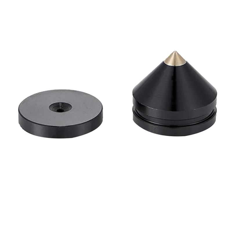 -ABDH 24 Set Speaker Stand Feet Foot Pad Aluminium Alloy Metal Spikes Cone Floor Foot Nail Black Peaceful Pleasures Health and Wellness