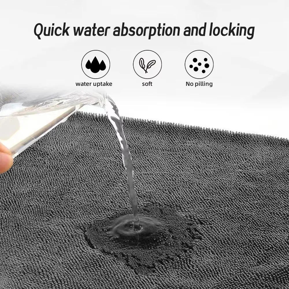 Micro Fiber Pile Auto Care Microfibre Detailing Microfiber Car Wash Cleaning Cloth Twisted Large Twist Loop Drying Towel For Car Peaceful Pleasures Health and Wellness