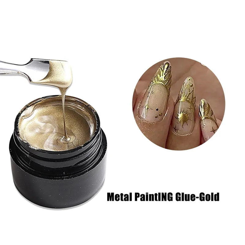 Chrome Gel Nail Polish – Gold, Silver & Rose Gold Mirror Effect