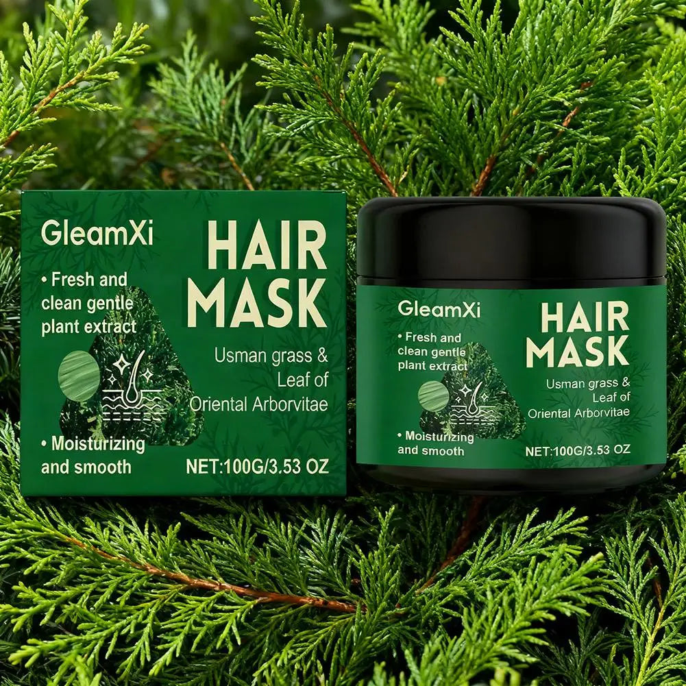 Usma Grass Shampoo Bar, Hair Mask & Oil Set – Thicken & Darken