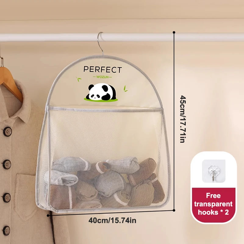 Breathable Mesh Hanging Storage Bag – 1/2/3 Layer Organizer