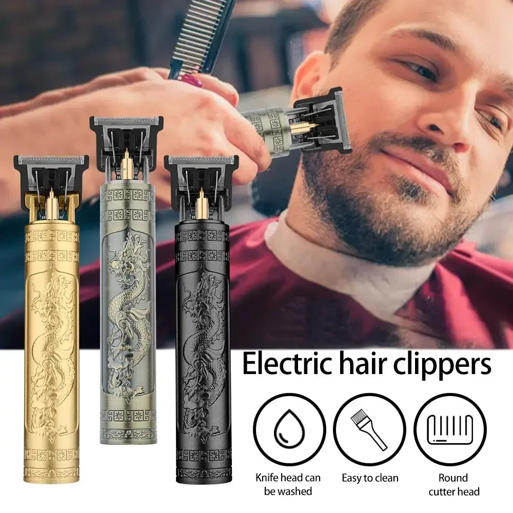 T9 Rechargeable Hair Clipper & Trimmer for Men – 4 Guide Combs