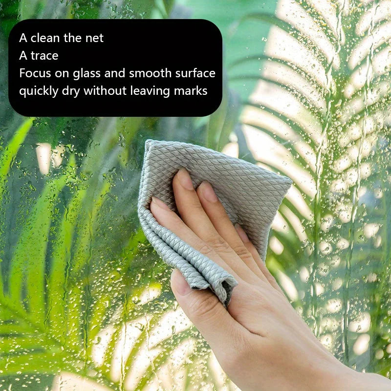 Absorbent Glass & Mirror Cleaning Cloth 25x25cm | Polyester Towel