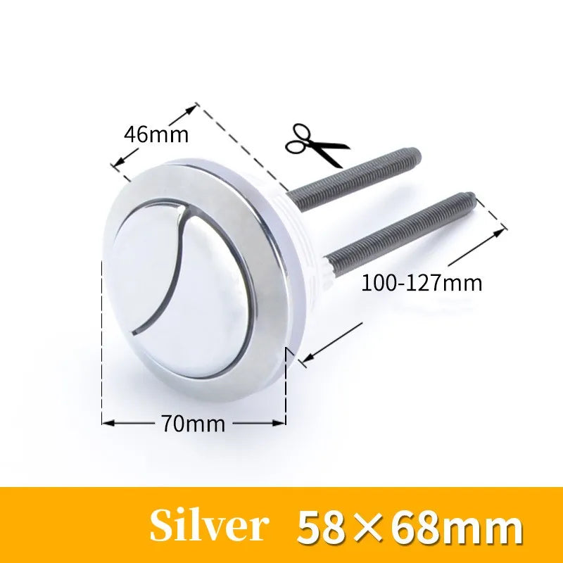 Universal Dual Flush Toilet Tank Button | 38/48/58mm Chrome