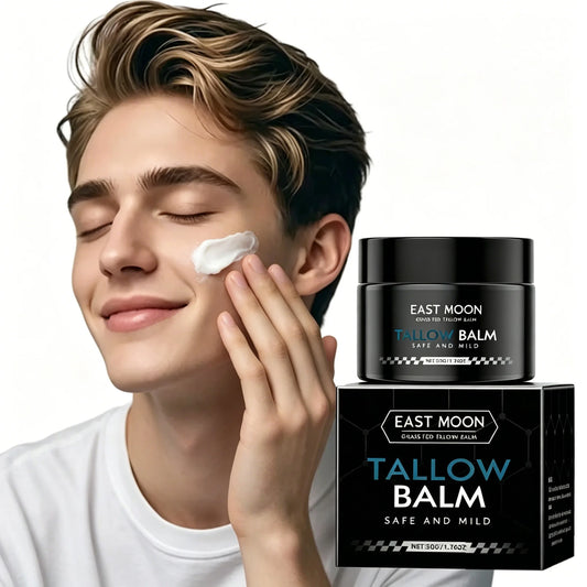 Men's Tallow Balm Firming Fade Fine Lines Anti Wrinkle Moisturizing Non-Greasy Brighten Skin Facial Care Skin Face Cream Peaceful Pleasures Health and Wellness
