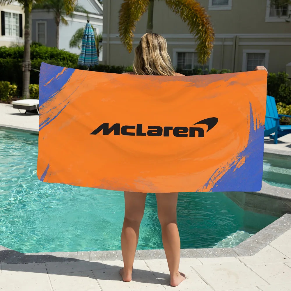McLaren Racing Logo Quick-Dry Sports Beach Towel | Multi-Size