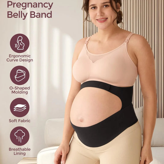 Pregnancy Belly Band, CozySupport Ergonest Maternity Belly Band, Invisible Pregnancy Belt Peaceful Pleasures Health and Wellness