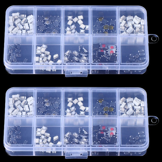 250pcs 10 Types Car Remote Control Tablet Actile Push Button Switch Car Keys Button Touch Microswitch With Box Peaceful Pleasures Health and Wellness