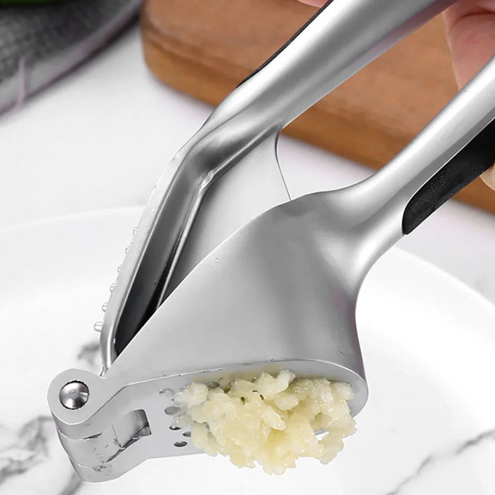 Stainless Steel Garlic Press Mincer – Detachable, Easy Clean