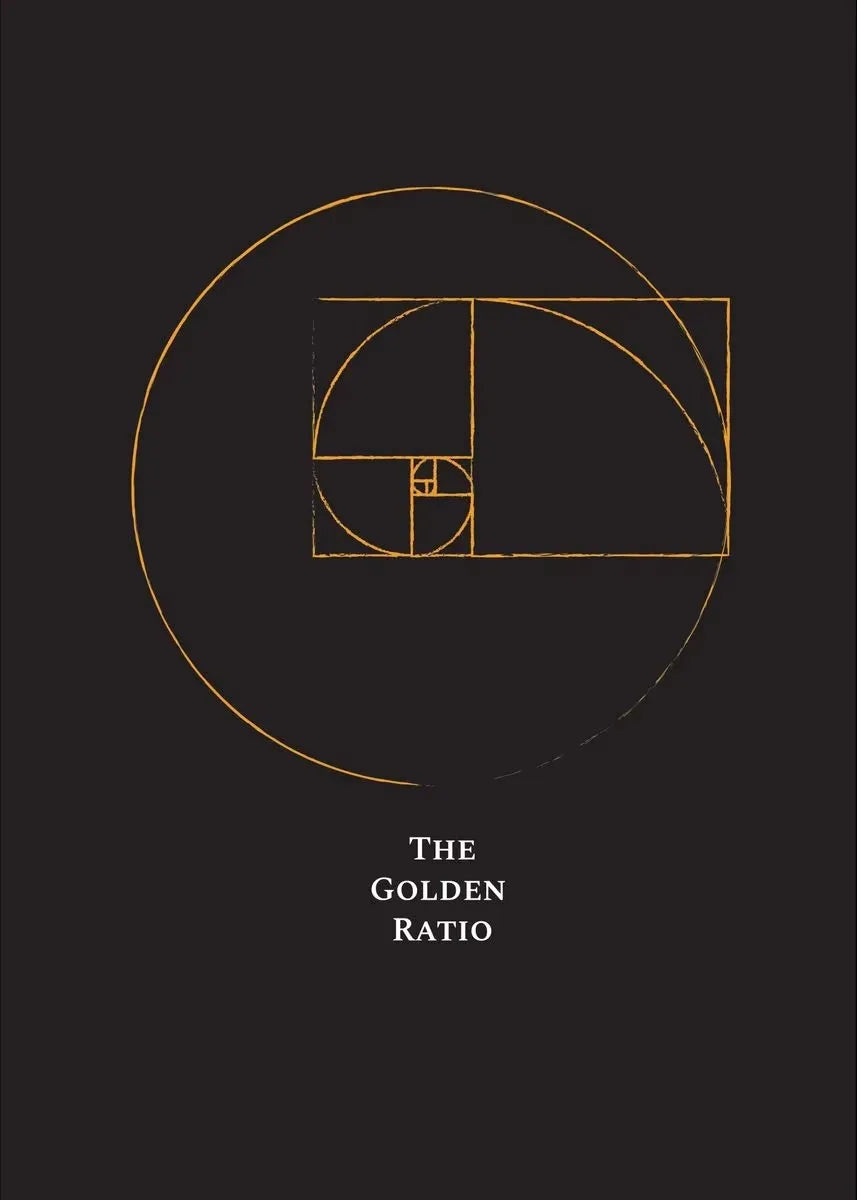 Fibonacci Spiral Golden Ratio Canvas Wall Art | Science Decor