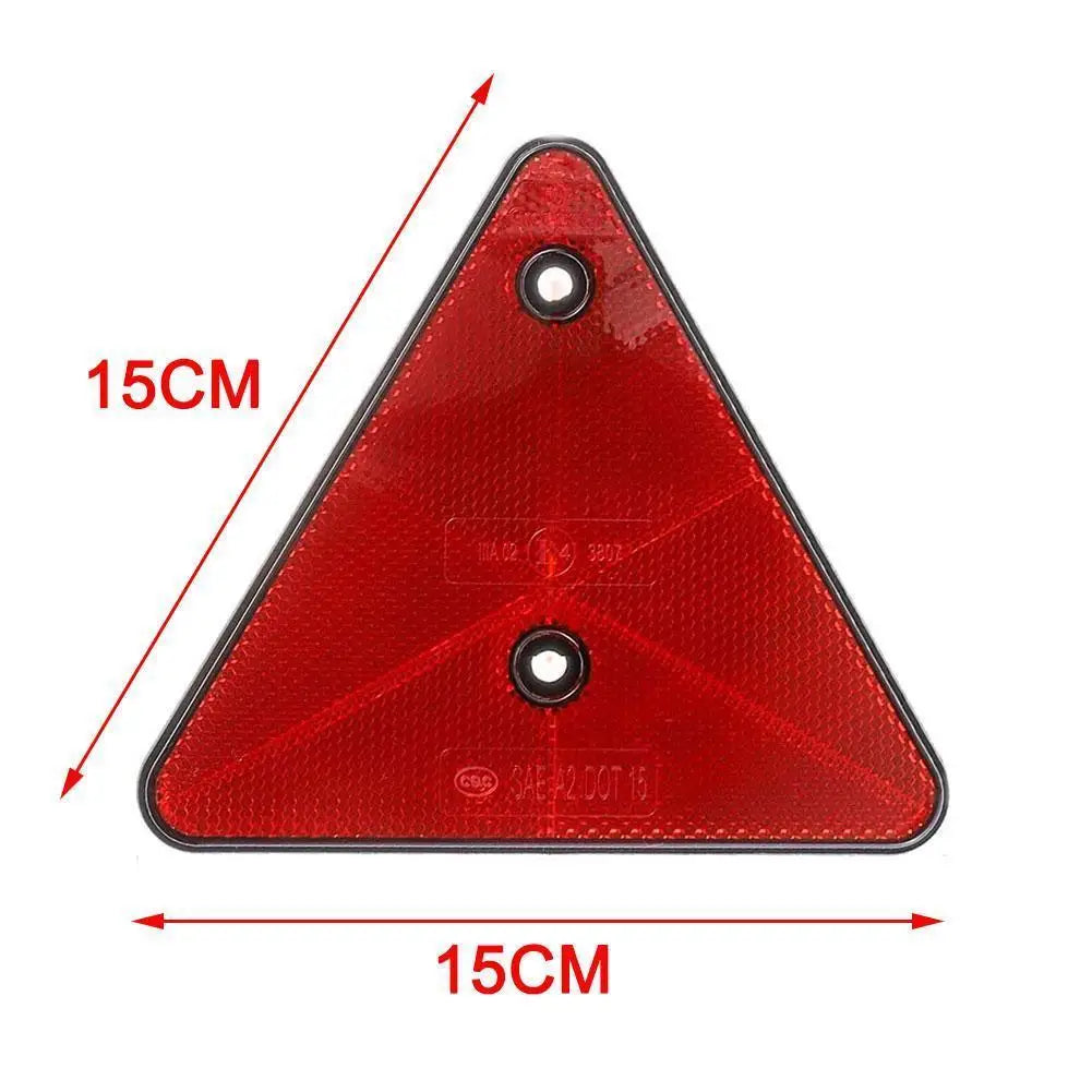 Red Triangle Reflectors for Enhanced Vehicle Safety Peaceful Pleasures Health and Wellness