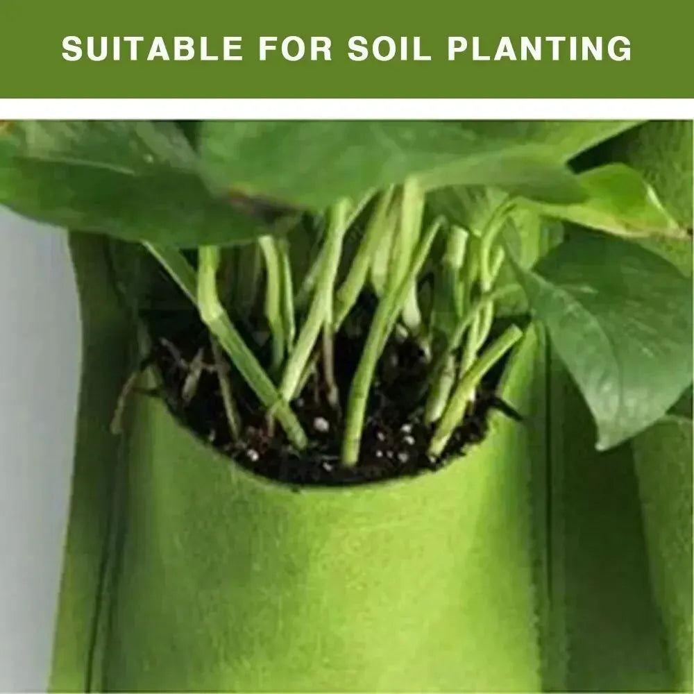 Vertical Wall Hanging Planter Bags – Felt Pocket Grow Pots