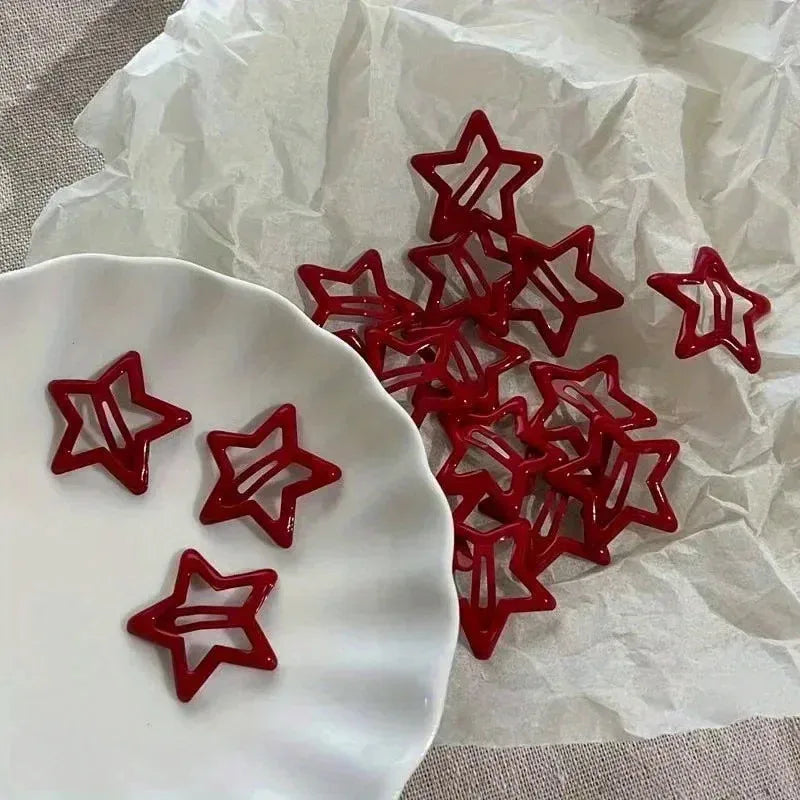 10 Elegant Alloy Hair Clips – Star & Water Drop Styles Peaceful Pleasures Health and Wellness