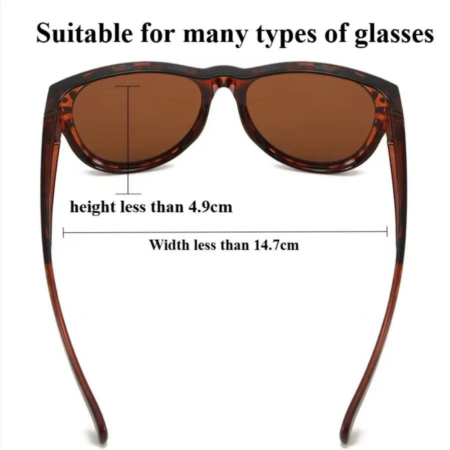 Winful UV400 Polarized Fit Over Glasses Wrap Sunglasses