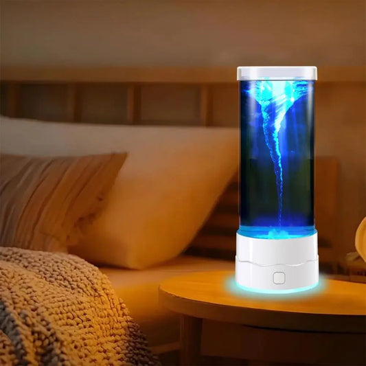 7-Color LED Tornado Mood Lamp | USB Motion Night Light LED Mood Lamp Oasis Select