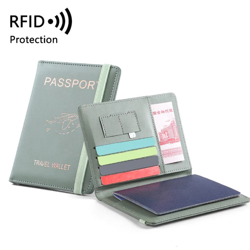 Waterproof PU Leather Passport Holder & Travel Wallet