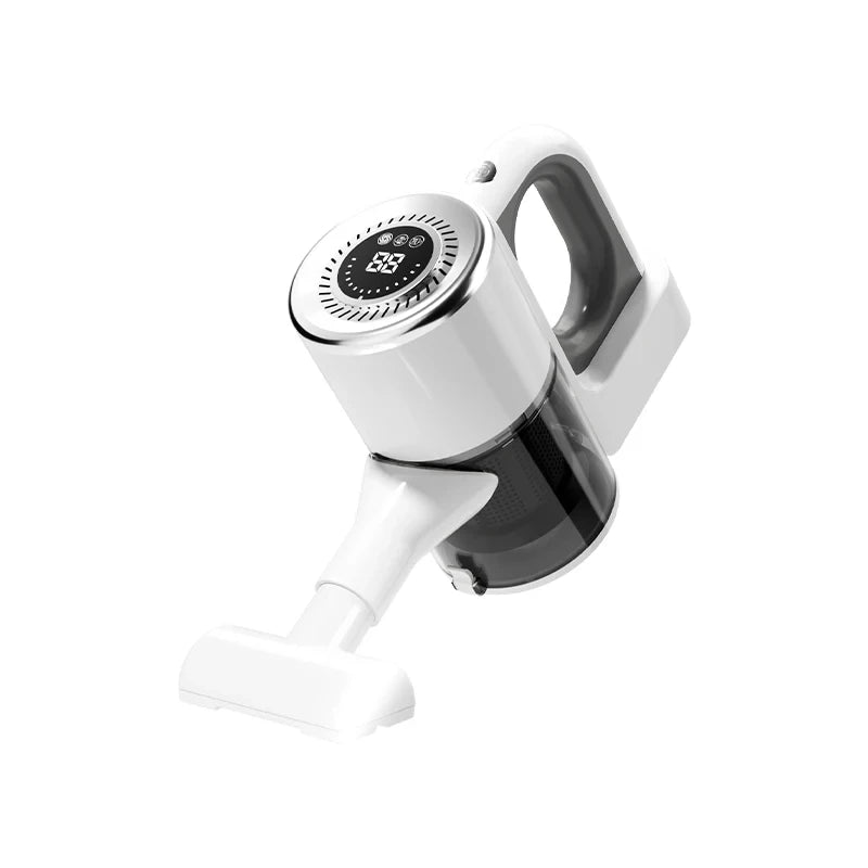 HOMEFISH Cordless Hoover Lightweight Household Hoover For Hard Floors and Carpets with 15,000 Pa Suction Power Peaceful Pleasures Health and Wellness white