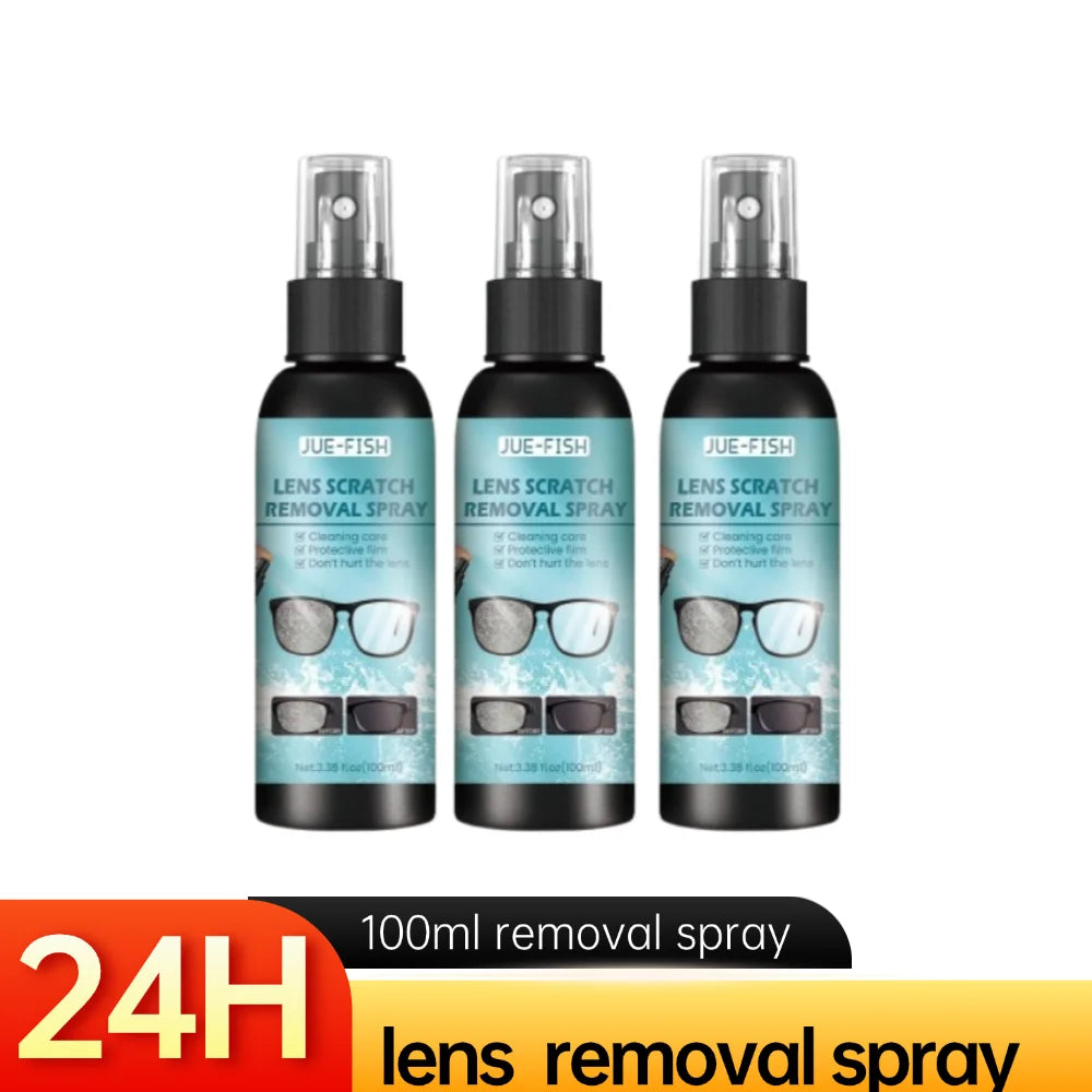 100ML Lens Scratch Removal Spray for Eyeglasses and Screens Peaceful Pleasures Health and Wellness 3PCS