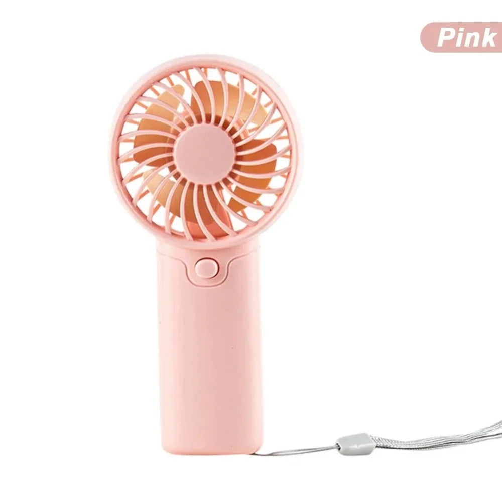 Portable Mini USB Rechargeable Handheld Fan – 3-Speed