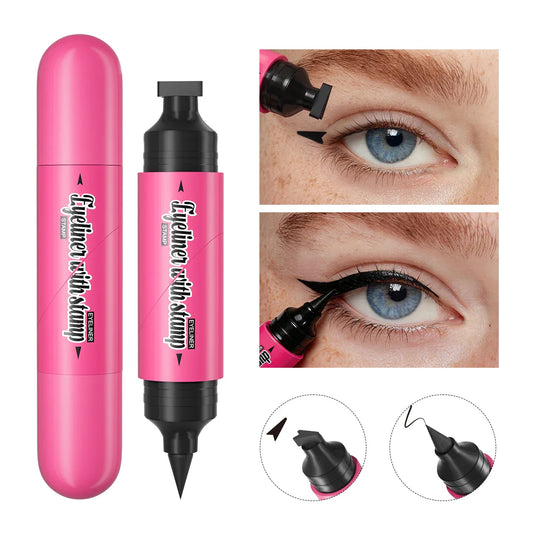 Hello Kiss Dual-Ended Stamp Liquid Eyeliner – Waterproof Stamp Liquid Eyeliner Oasis Select