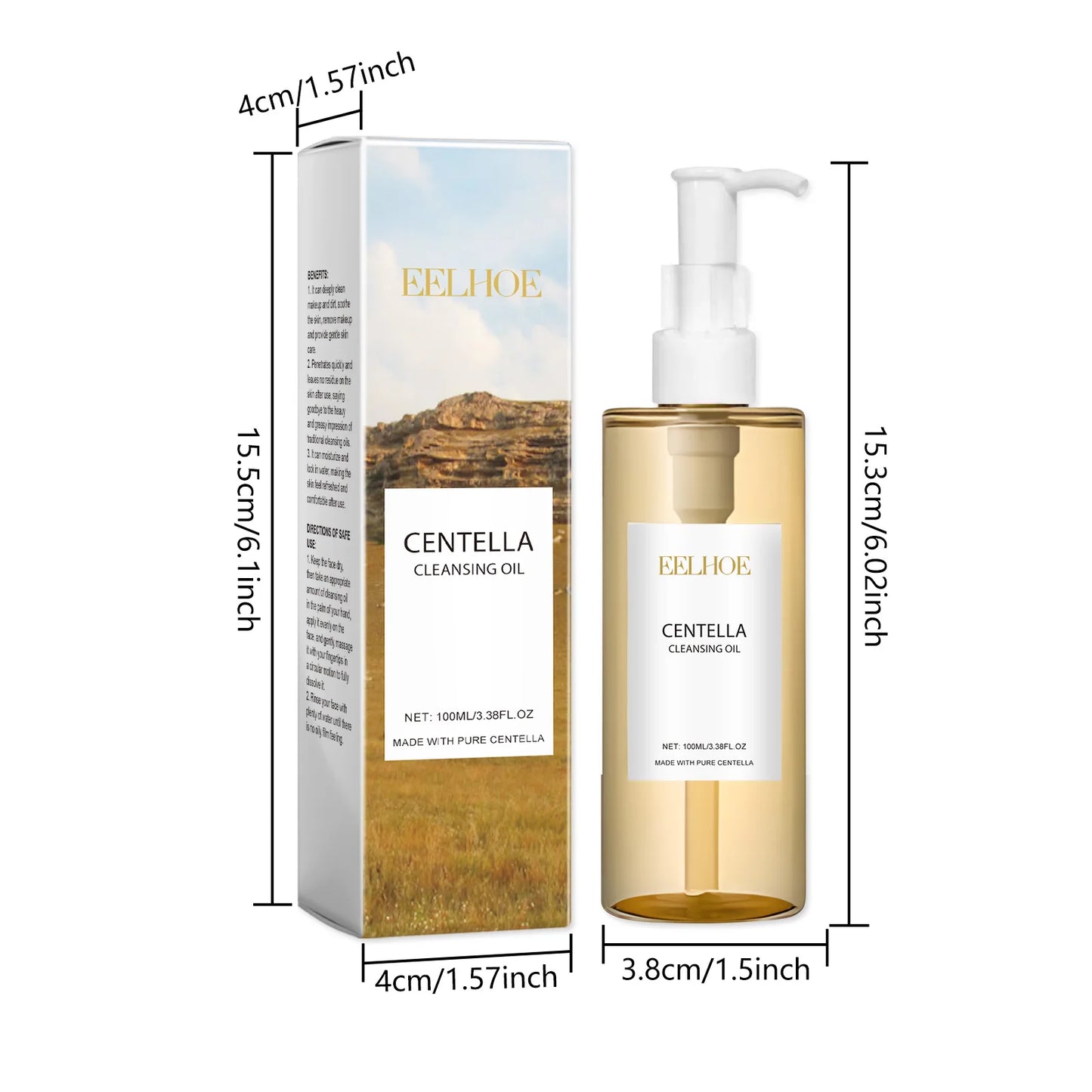 Centella Asiatica Skincare Set – Serum, Face Wash & Cleansing Oil