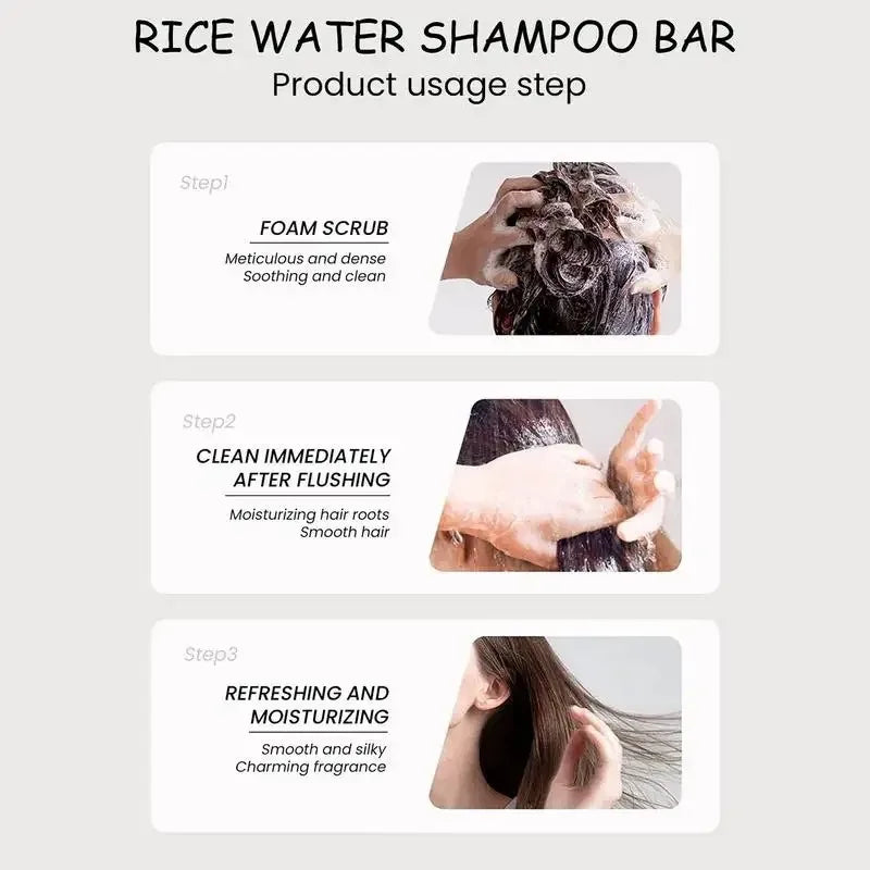 Organic Rice Protein Shampoo Soap Bar – Hair Growth Peaceful Pleasures Health and Wellness