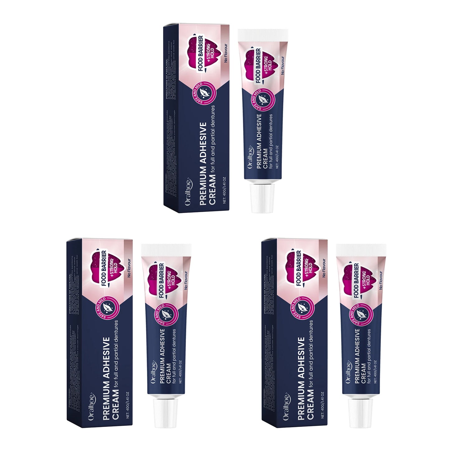 Dental Adhesive Cream – Denture Fixative & Stabilizer 40g