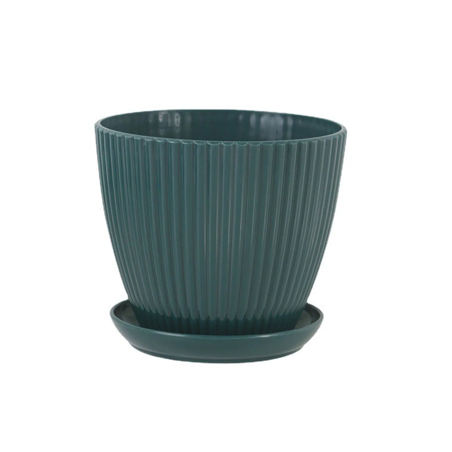 Resin Indoor Planter Flower Pots Wide Mouth Garden Pots Great for All House Plants Peaceful Pleasures Health and Wellness Green 90