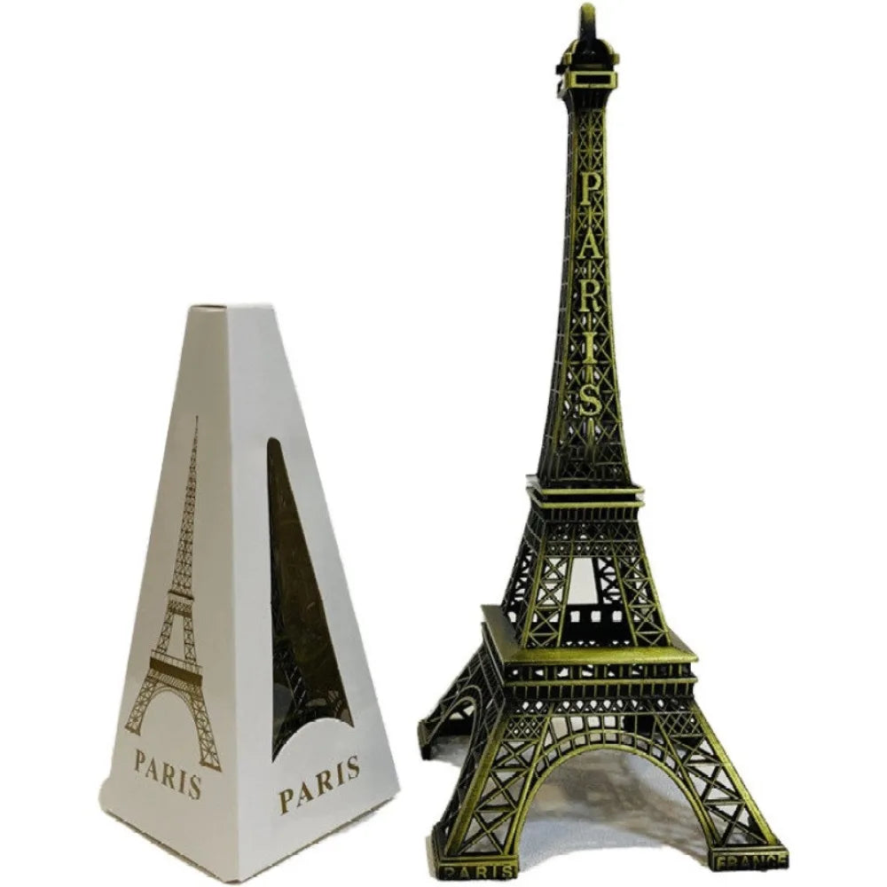 Bronze Metal Eiffel Tower Model Statue – 7 Sizes with Gift Box