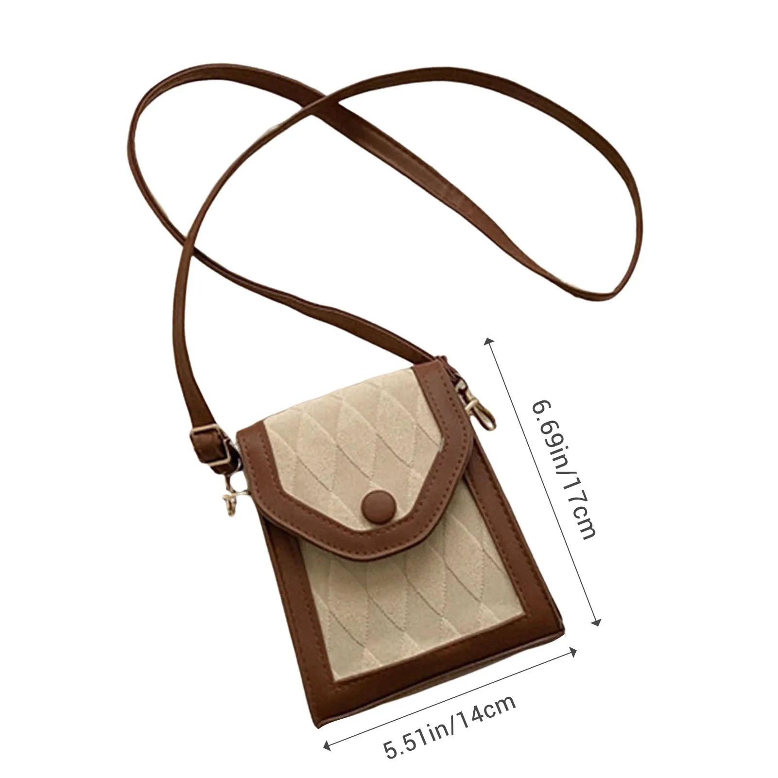 Women's Versatile Shoulder Bag Splicing Design Soft PU Leather Shoulder Bag Exquisite Gift for Girls Birthday Peaceful Pleasures Health and Wellness