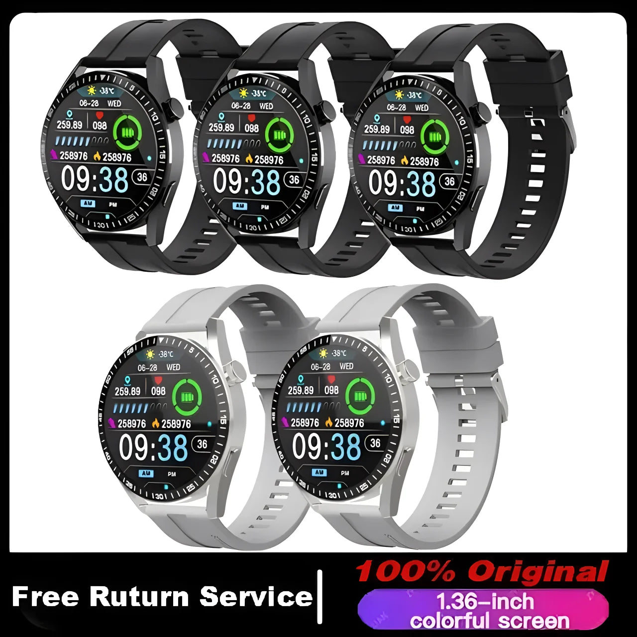 Pro Smart Watch Men Women AMOLED 420*420 HD Screen Heart Rate Bluetooth Call Waterproof relojes inteligentes SmartWatch 2023 Peaceful Pleasures Health and Wellness 3Bk2Wh NEW GT3