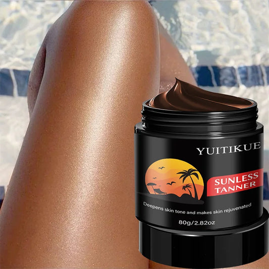 YUITIKUE Natural Sunless Tanning Cream | Self Tanner 80g Self Tanning Cream Peaceful Pleasures Health and Wellness Default Title