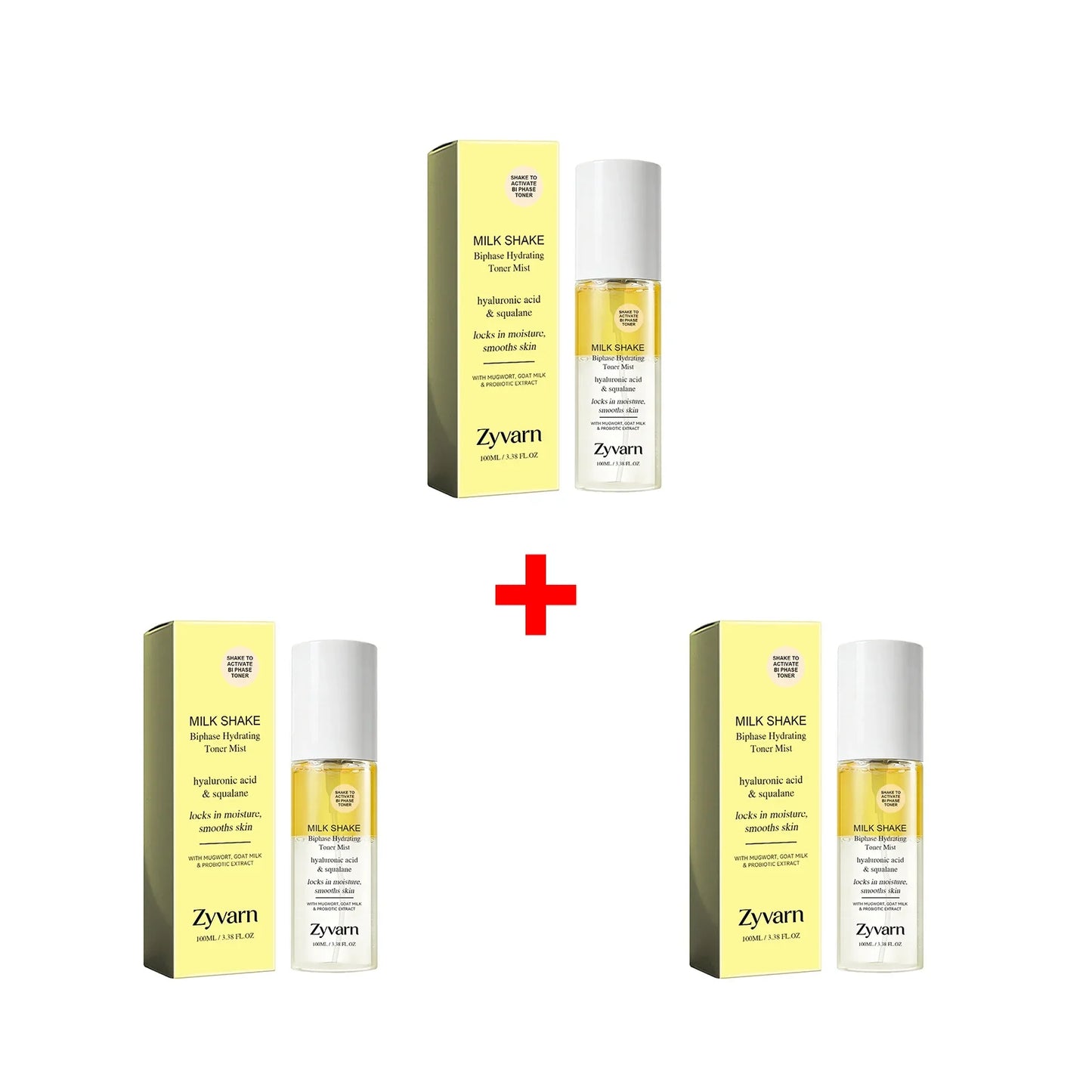 Zyvarn Biphase Hydrating Toner Spray – Hyaluronic Acid & Squalane