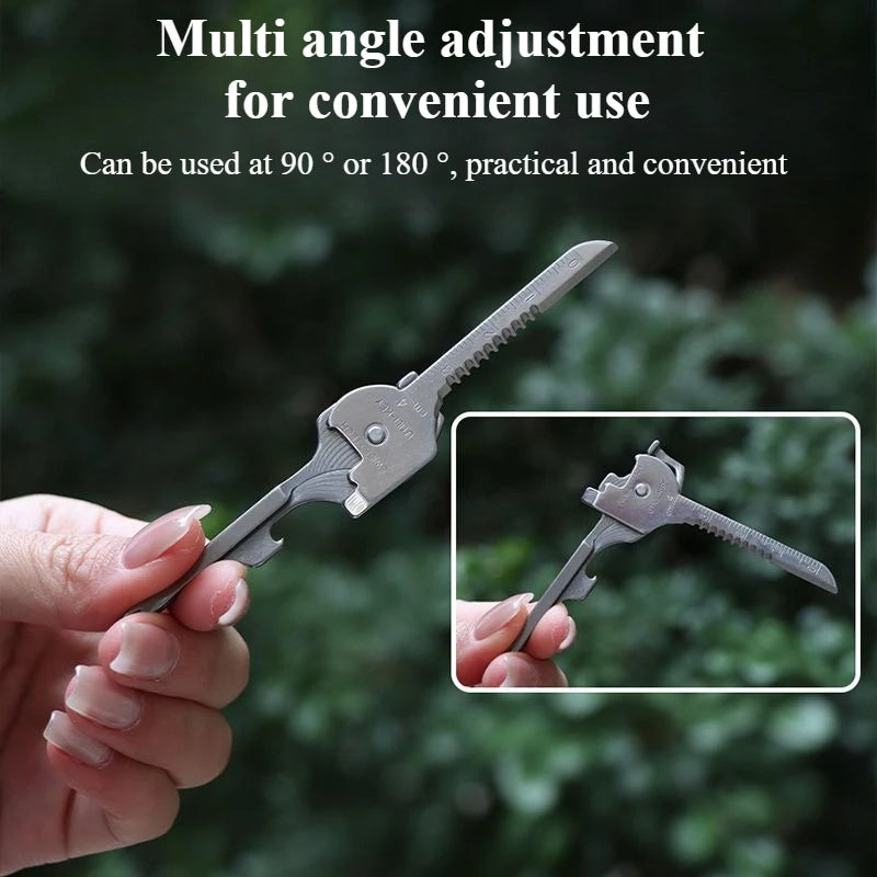 8-in-1 Camping Multi-Tool Keychain | Pocket Survival EDC Multi-Tool Keychain Peaceful Pleasures Health and Wellness