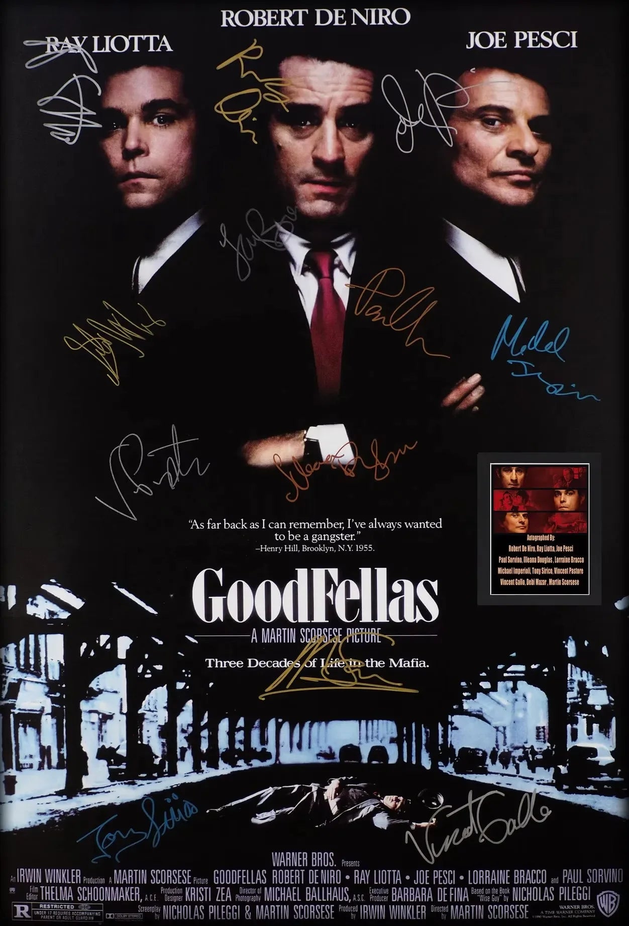 Goodfellas Retro Movie Poster Canvas Wall Art | Unframed Print