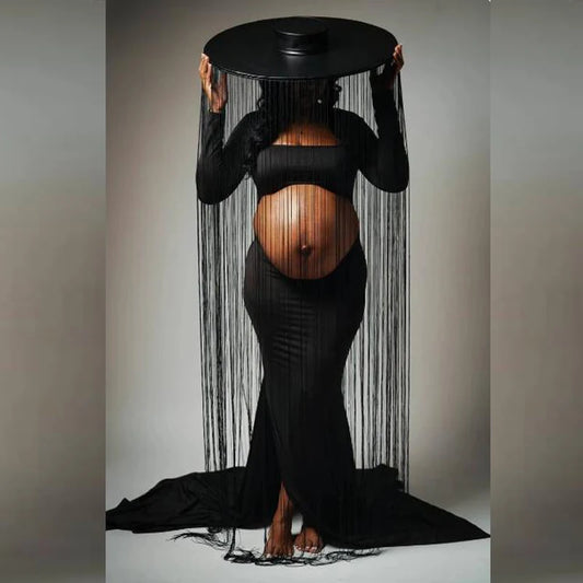 Maternity Women Open Belly Stretchy Dress Long maternity dress PhotoShoot платье для беременных vestidos para embarazadas Peaceful Pleasures Health and Wellness