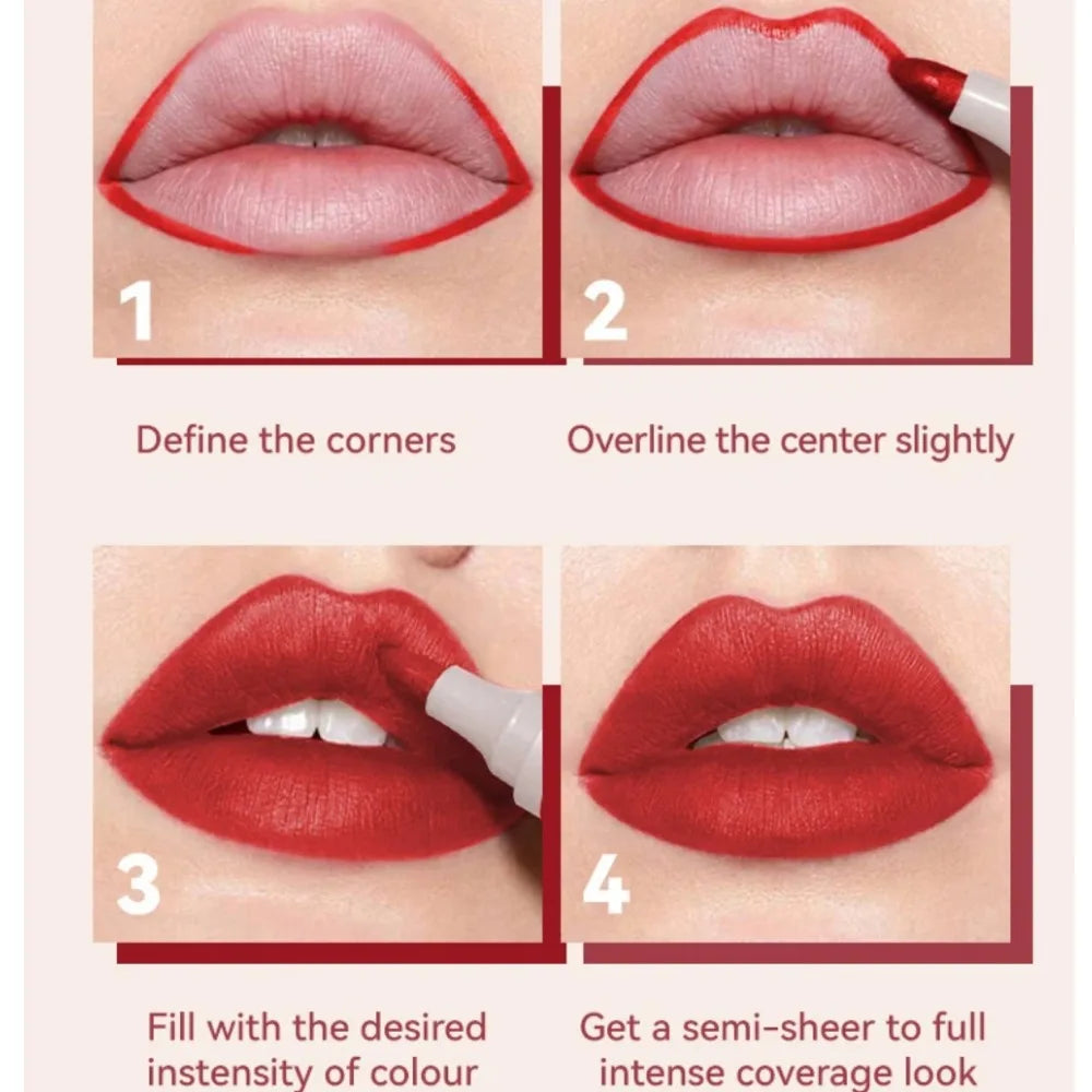 Nude Brown Matte Lip Liner Pen – Waterproof & Long-Lasting