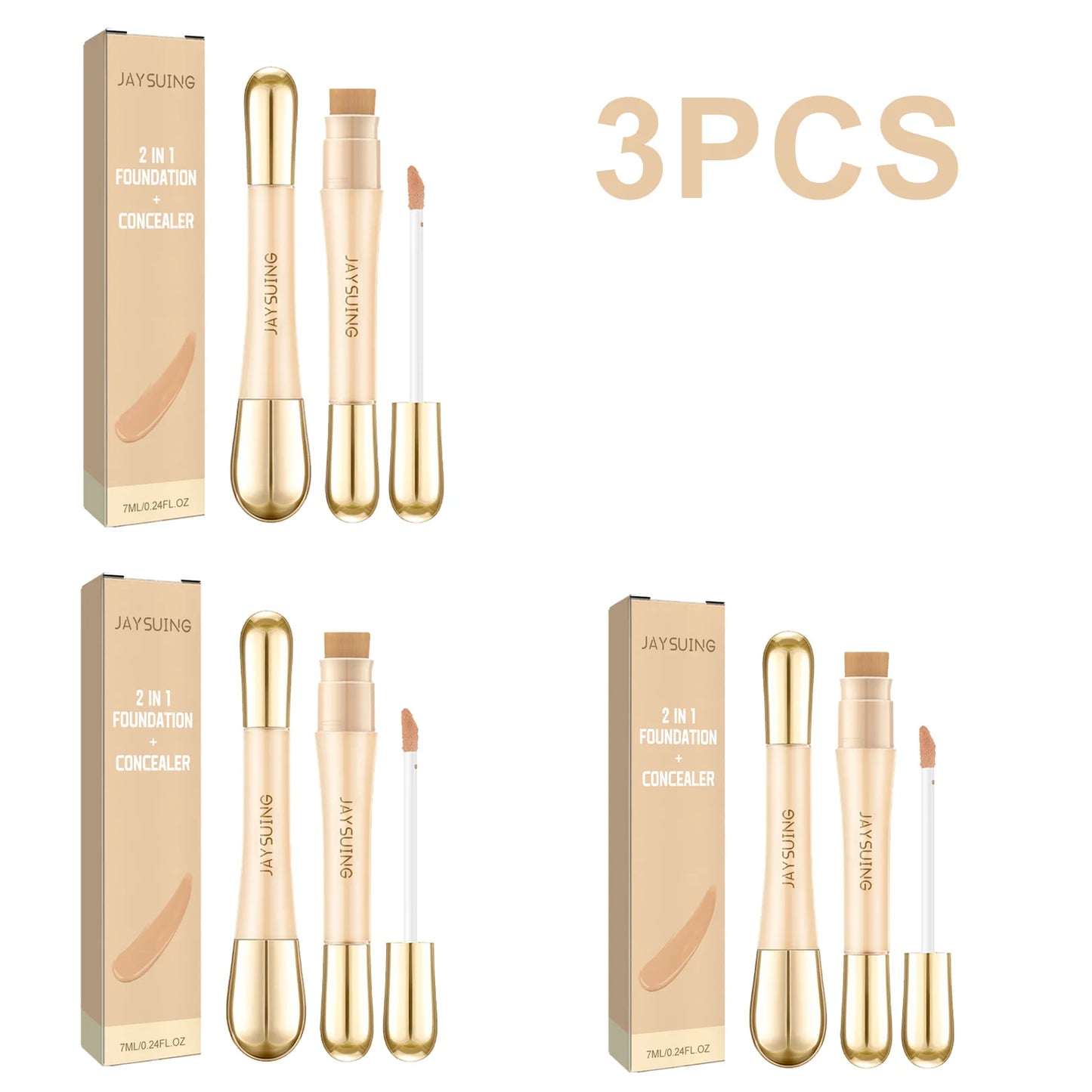 Jaysuing Dual-Ended Liquid Concealer & Foundation Wand