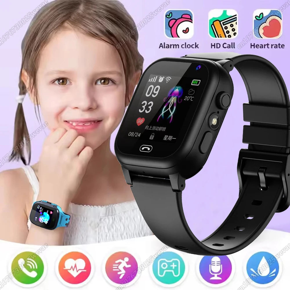 Kids Smart Watch GPS SOS Video Call 2G SIM Waterproof Camera