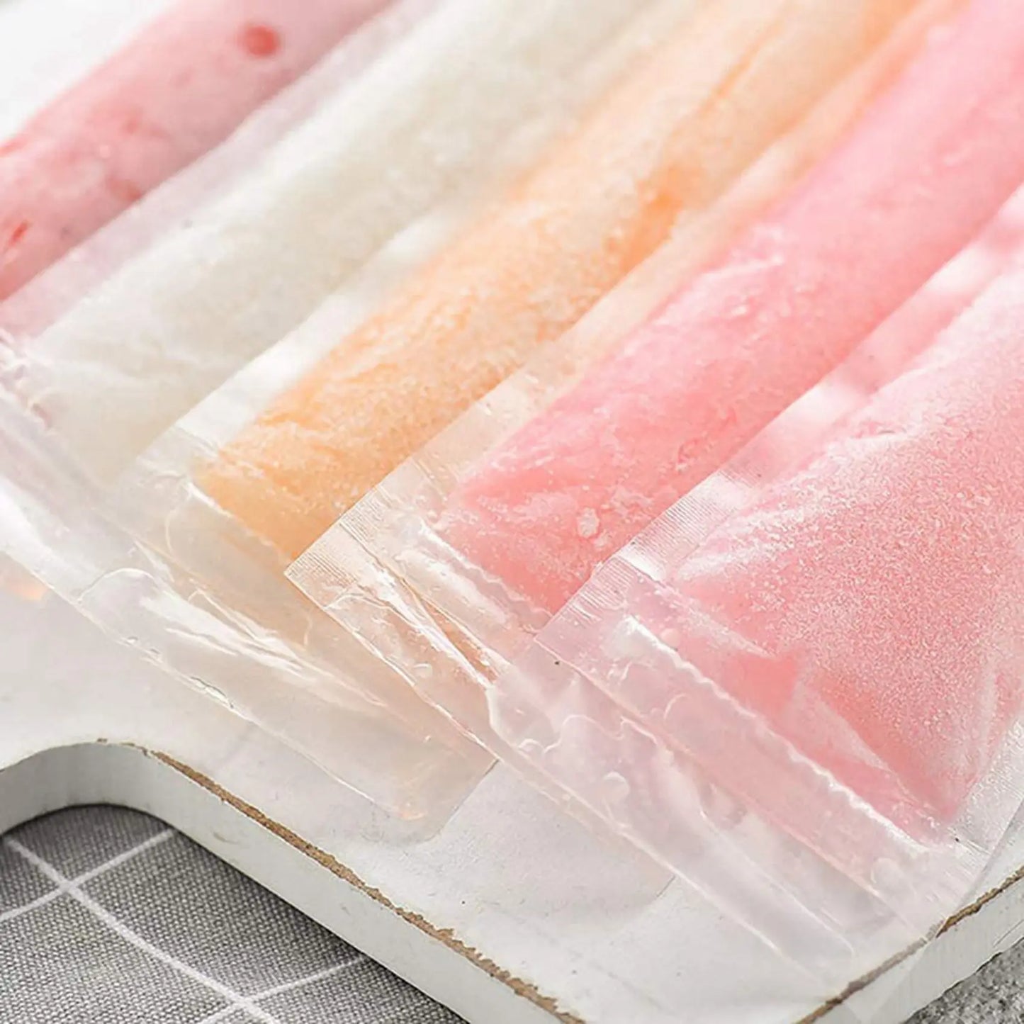 240pcs Disposable Popsicle Bags Freezer Tubes with Funnel