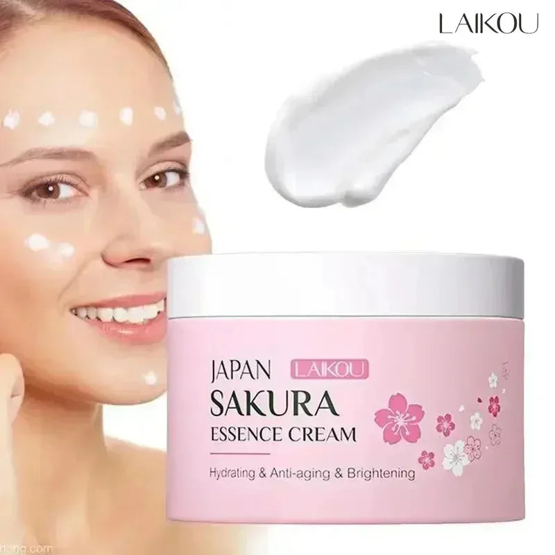 LAIKOU Japan Sakura Face Cream Smoothing Moisturizer Whitening Nourishing Oil Control Skin Care 25g Peaceful Pleasures Health and Wellness Default Title