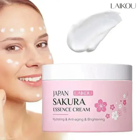 LAIKOU Japan Sakura Face Cream Smoothing Moisturizer Whitening Nourishing Oil Control Skin Care 25g Peaceful Pleasures Health and Wellness Default Title