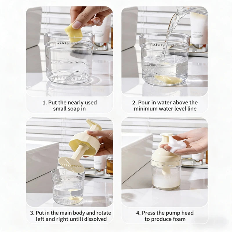 Mousse Foaming Bottle, Manual Pump Bottle For Facial Cleanser, Hand Soap, And Shower Gel, Foaming Device, Dispensing Bottle Peaceful Pleasures Health and Wellness