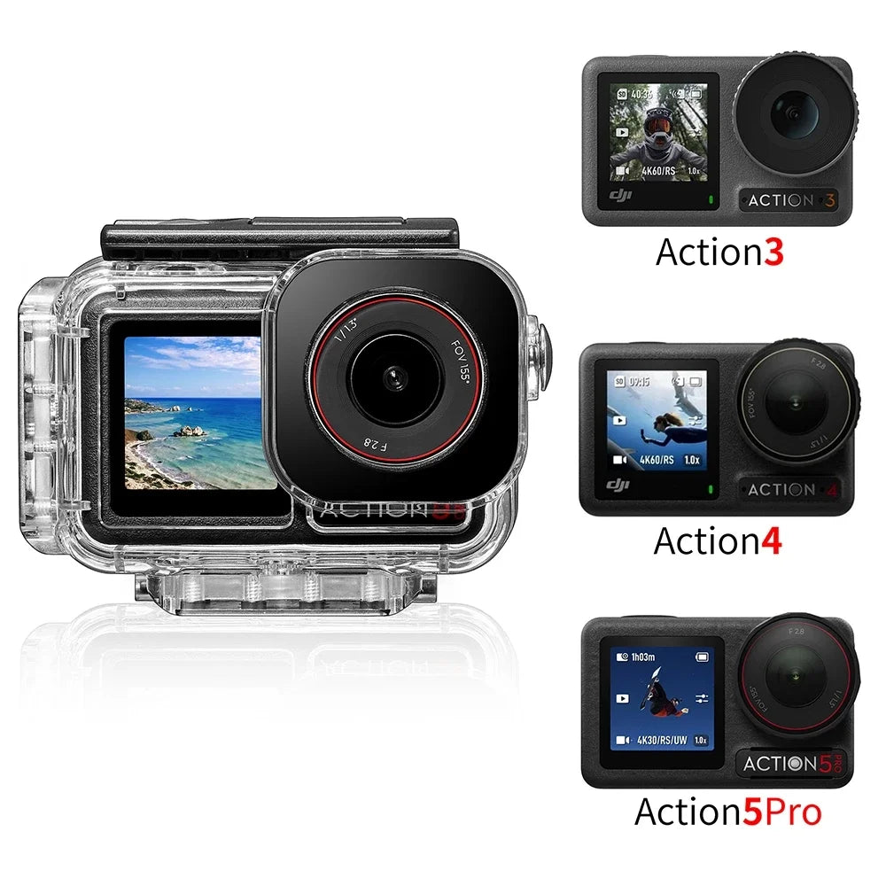 Magnetic Waterproof Diving Case for DJI Action 5 Pro/4/3