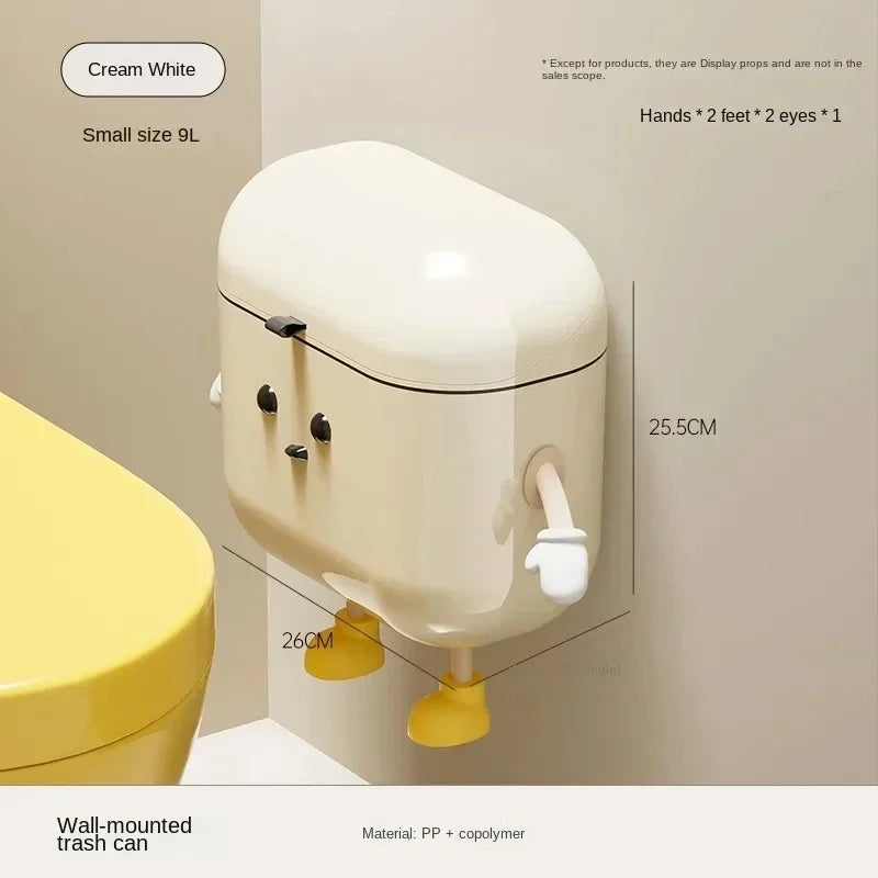 Wall-Mounted Sensor Trash Can 9L/12L – Kitchen Wastebasket
